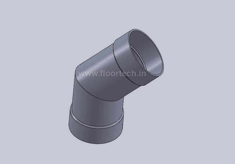 PVC 45 degree elbow (or) PVC shoe View 1