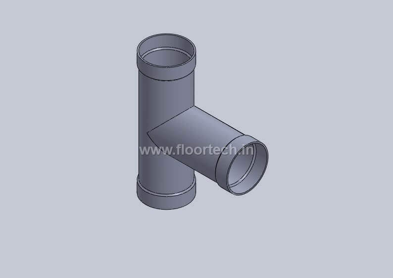 PVC reducing T View 1