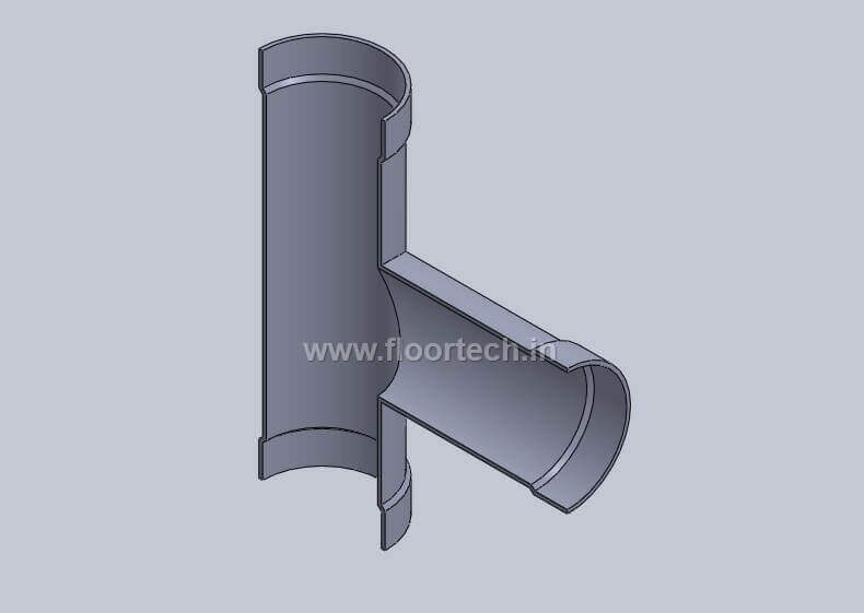 PVC reducing T View 2