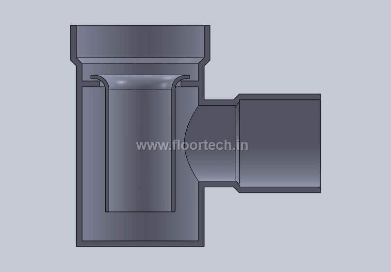 Floor trap Cup Model View 3