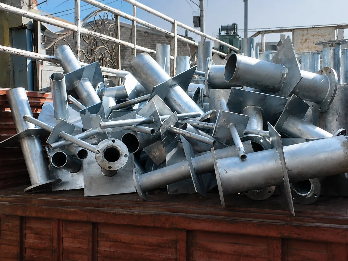 Puddle flange packing and dispatch ready products